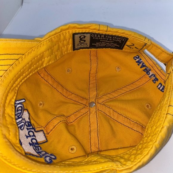 Snapple Up Juice Texas Tea Yellow Strapback Hat Cap - Picture 5 of 6
